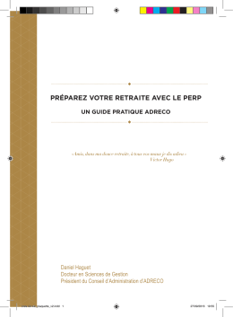 préparez votre retraite avec le perp