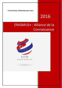 ERASMUS+ : Alliance de la Connaissance