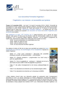 l`ing&eacute;n Les re nierie &laquo; s ncontres sur mesu s Format ure &raquo; et a C tion