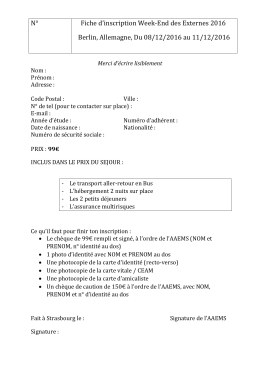 d`inscription - Association Amicale des Etudiants en Médecine de
