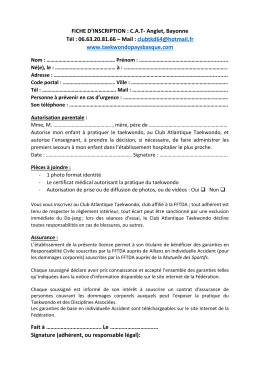 T&eacute;l&eacute;charger - Taekwondo Pays Basque - CAT
