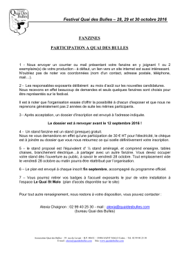 Fanzine 2016 - Quai des bulles