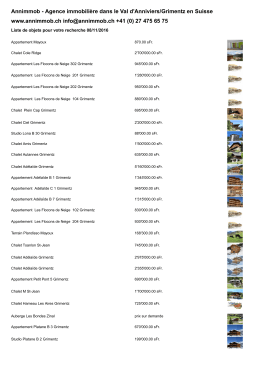 Liste PDF - Annimmob