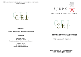 centre d`etudes judiciaires