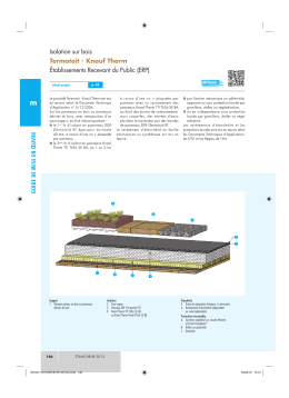 Isolation sur bois Termotoit - Knauf Therm &Eacute;tablissements Recevant