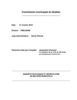 CMQ-65456 - Commission municipale du Québec