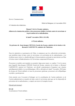 Cl&ocirc;ture de la r&eacute;union des pr&eacute;fets et des
