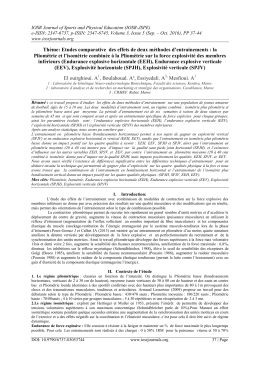 Thème: Etudes comparative des effets de deux méthodes d