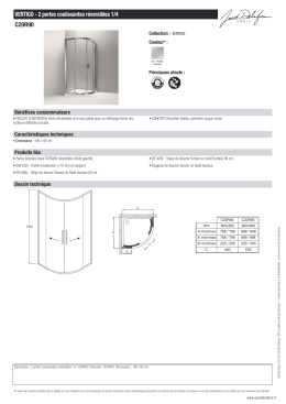 C20R90 VERTIGO - 2 portes coulissantes