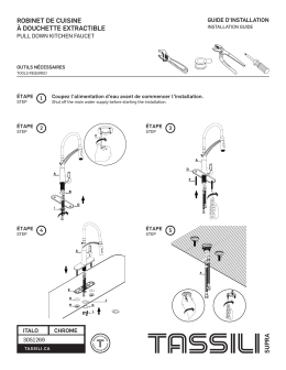 ROBINET DE CUISINE &Agrave; DOUCHETTE EXTRACTIBLE