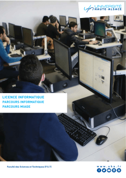 LICENCE INFORMATIQUE