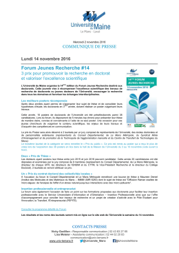 Forum Jeunes Recherche #14