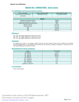 Rapport - Saint Jeoire