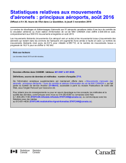 - Statistique Canada