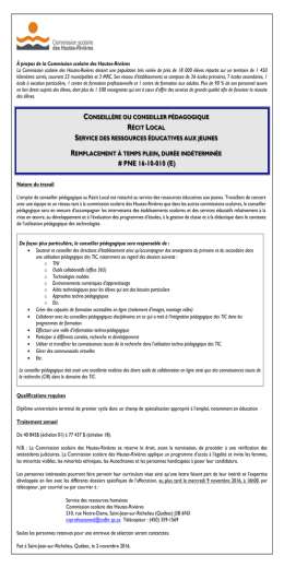 PNE 16-10-010 (E) - Réseau Info Éducation AMEQ en ligne