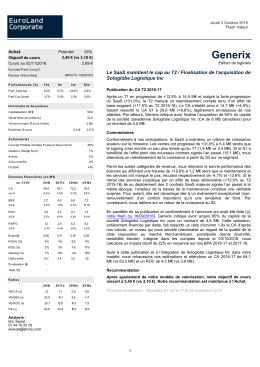 Generix - EuroLand Corporate
