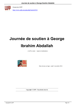 Journée de soutien à George Ibrahim Abdallah