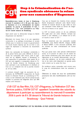 tract-appel-9-novembre-2016 - Union départementale CGT 67