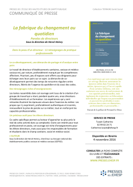La fabrique du changement au quotidien