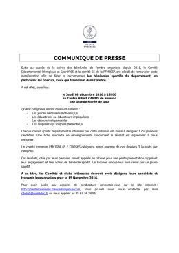 communique de presse - Tarbes