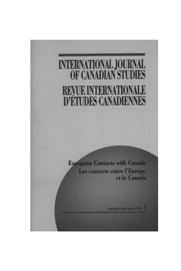 because - Conseil international d`&eacute;tudes canadiennes