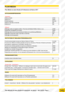 Télécharger le plan média du salon de Namur