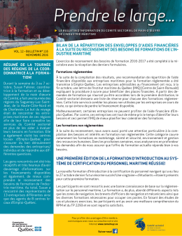 Consulter le bulletin - Comité sectoriel de main