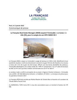 Communiqué de presse - La Française AM Gestion Privée