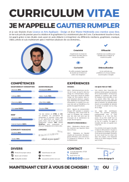 CURRICULUM VITAE - Gautier Rumpler