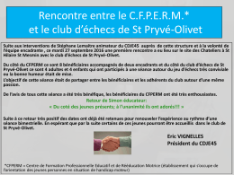 rencontre-cfperm-les-chatelliers - Site Officiel de la Ligue Centre Val