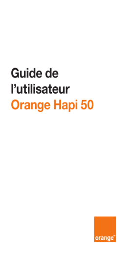 Guide de l`utilisateur Orange Hapi 50