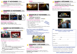 jeudi 17 novembre 2016 vendredi 25 novembre - Wds