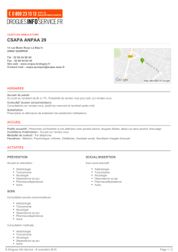 csapa anpaa 29 - Drogues Info Service