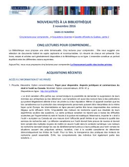 Gazette officielle du Québec, partie 2