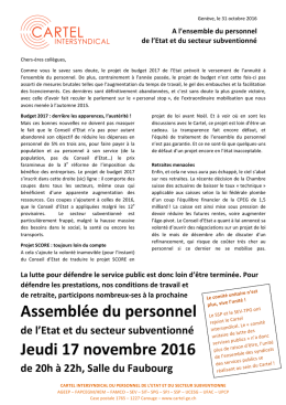 Tract et convocation