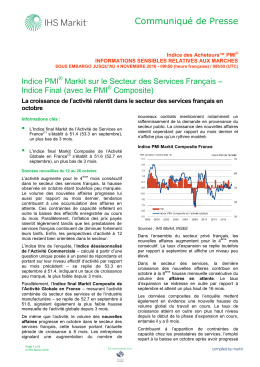 Communiqu&eacute; de Presse