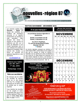 Nouvelles - aa87.org