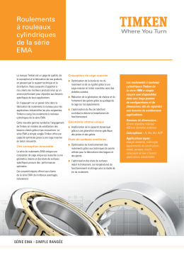 ema series cylindrical roller bearings