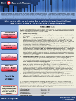 Brochure du client - BMO Capital Markets