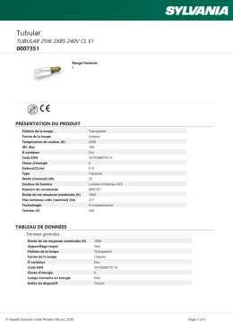 TUBULAR 25W 2X85 240V CL E1