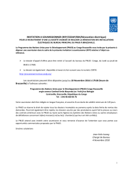 Avis d`appel d`offres