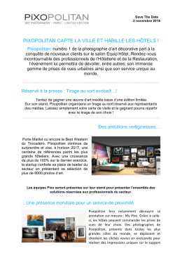 pixopolitan capte la ville et habille les h&ocirc;tels