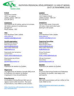 LaSalle Prov-Dév / Trousse d`information