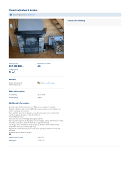 purchase Chalet Anz&egrave;re: Chalet individuel &agrave; Anz&egrave;re