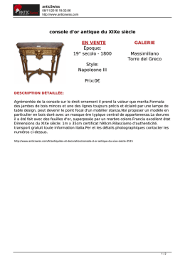 console d`or antique du XIXe si&egrave;cle