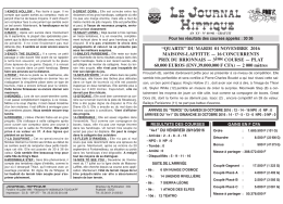 pmu du mardi 01 novembre 2016