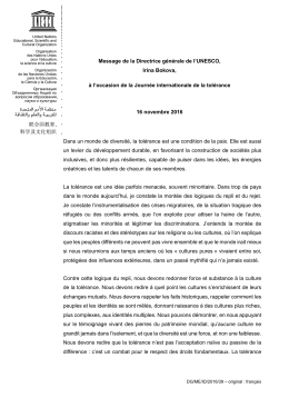 Le Directeur g&eacute;n&eacute;ral - unesdoc