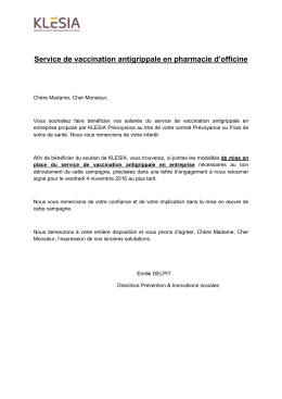 Lettre d`engagement Entreprise 2016 - KP Pharma d`officine