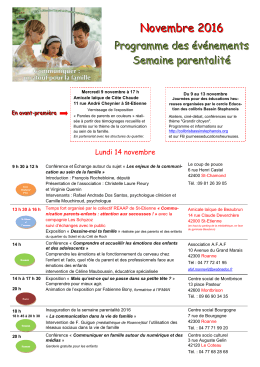 Consulter le programme d&eacute;taill&eacute;