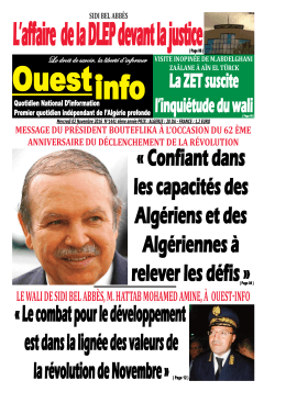 Mercredi 02 Novembre 2016 - Ouest-Info